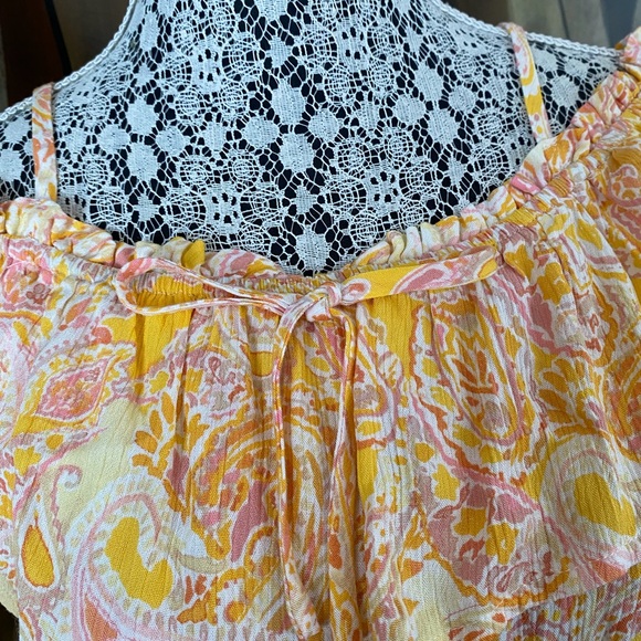 NWT BCX Juniors Paisley Off-the-Shoulder Dress, size L - Picture 4 of 8